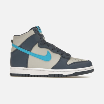 nike dunk high light bone diffused blue (gs)