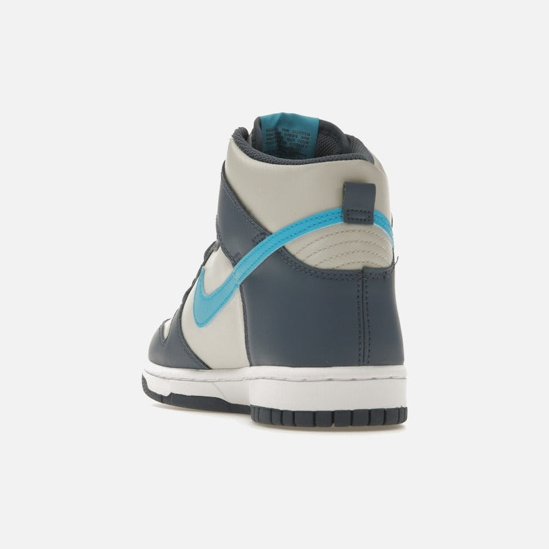 nike dunk high light bone diffused blue (gs)