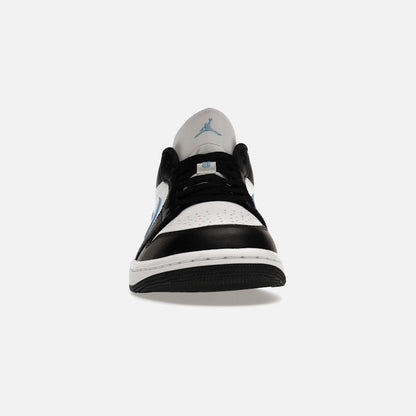 jordan 1 low black university blue white (w)