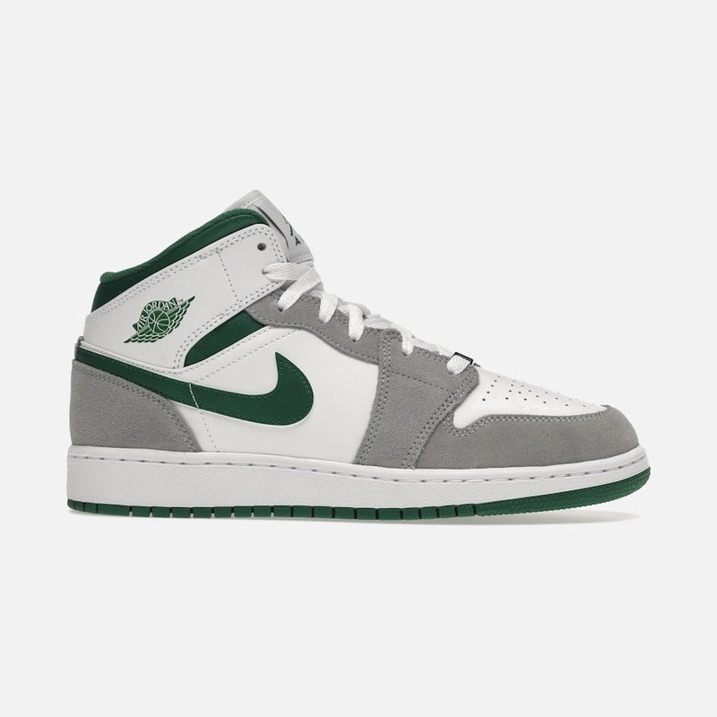 jordan 1 mid se white pine green smoke grey (gs)