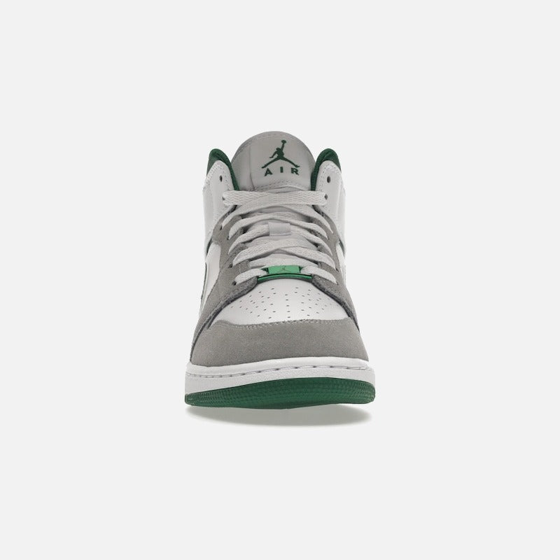 jordan 1 mid se white pine green smoke grey (gs)