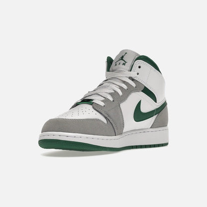 jordan 1 mid se white pine green smoke grey (gs)