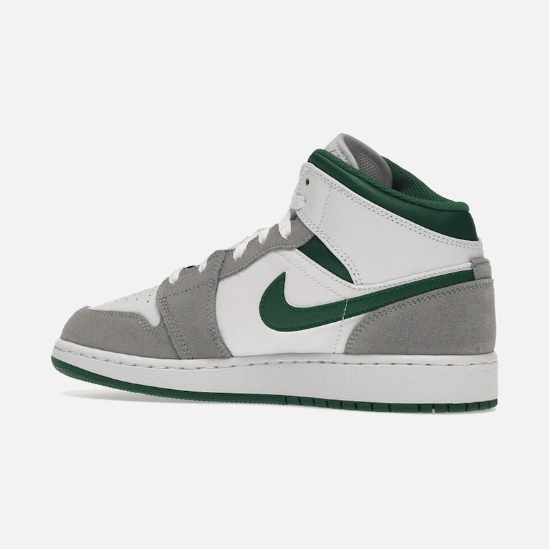 jordan 1 mid se white pine green smoke grey (gs)