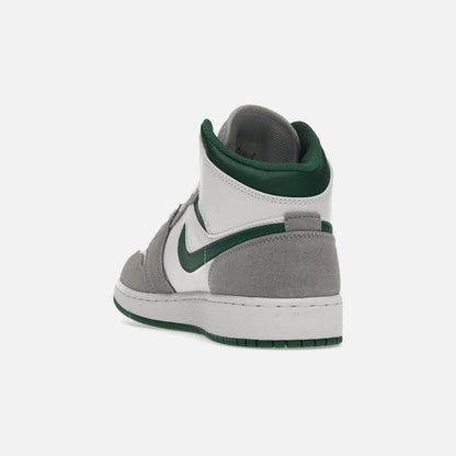 jordan 1 mid se white pine green smoke grey (gs)