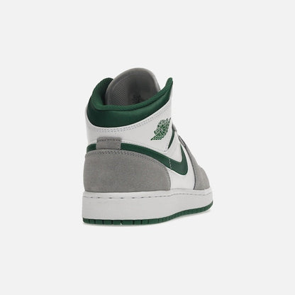 jordan 1 mid se white pine green smoke grey (gs)