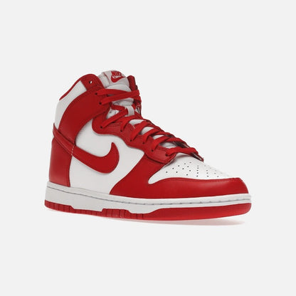 Nike dunk high championship white red