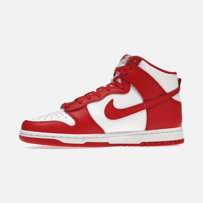 Nike dunk high championship white red