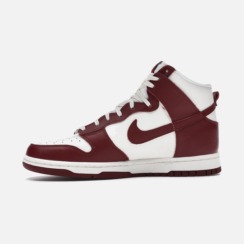 Nike Dunk High Sail Team Red