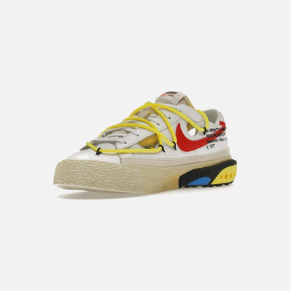 nike blazer low off-white university red