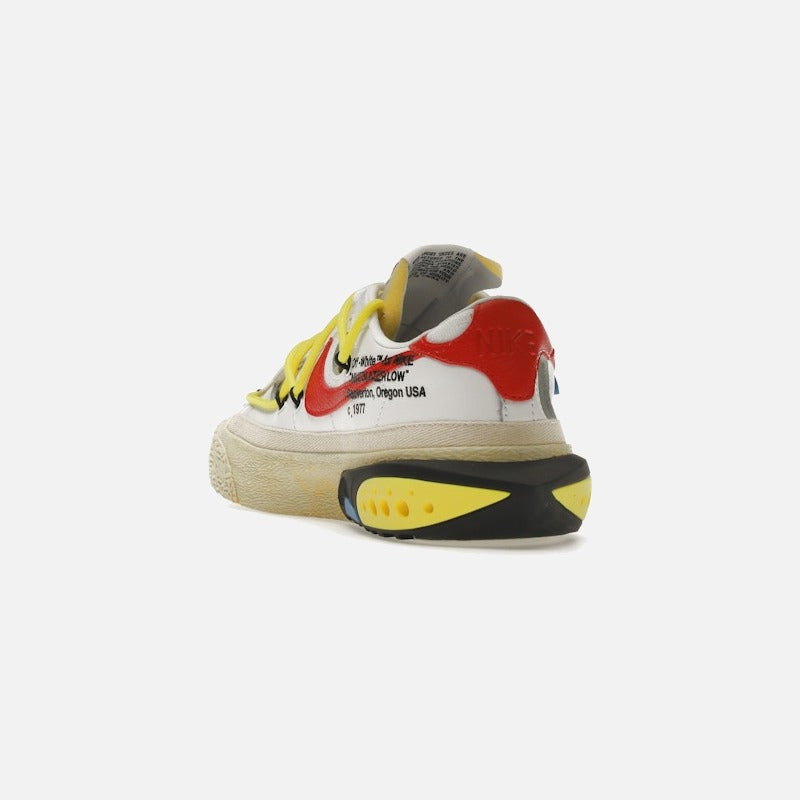 nike blazer low off-white university red