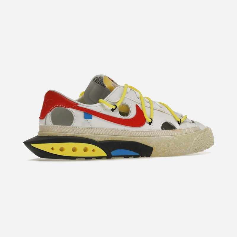 nike blazer low off-white university red