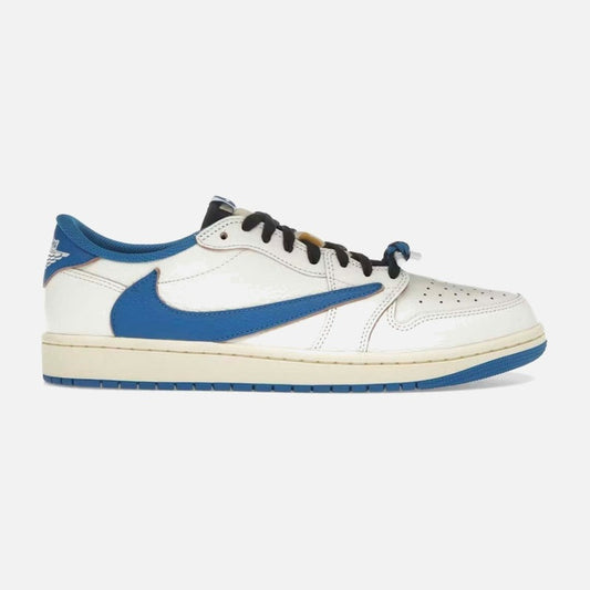 Jordan 1 Retro Low Og Sp Fragment X Travis Scott Sail Military Blue