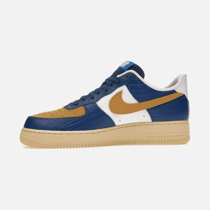 Nike Air Force 1 Low Sp Undefeated 5 On It Blue Yellow Croc