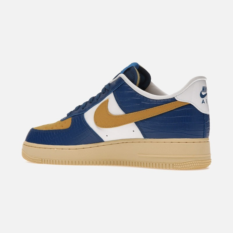 Nike Air Force 1 Low Sp Undefeated 5 On It Blue Yellow Croc