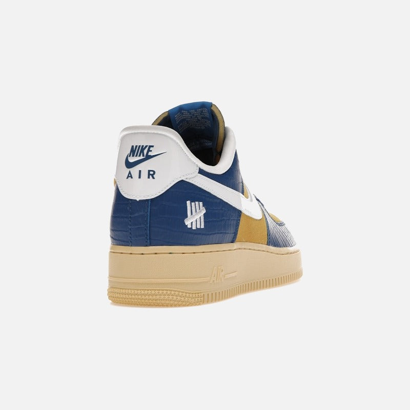 Nike Air Force 1 Low Sp Undefeated 5 On It Blue Yellow Croc