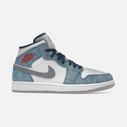 Jordan 1 mid french blue fire red