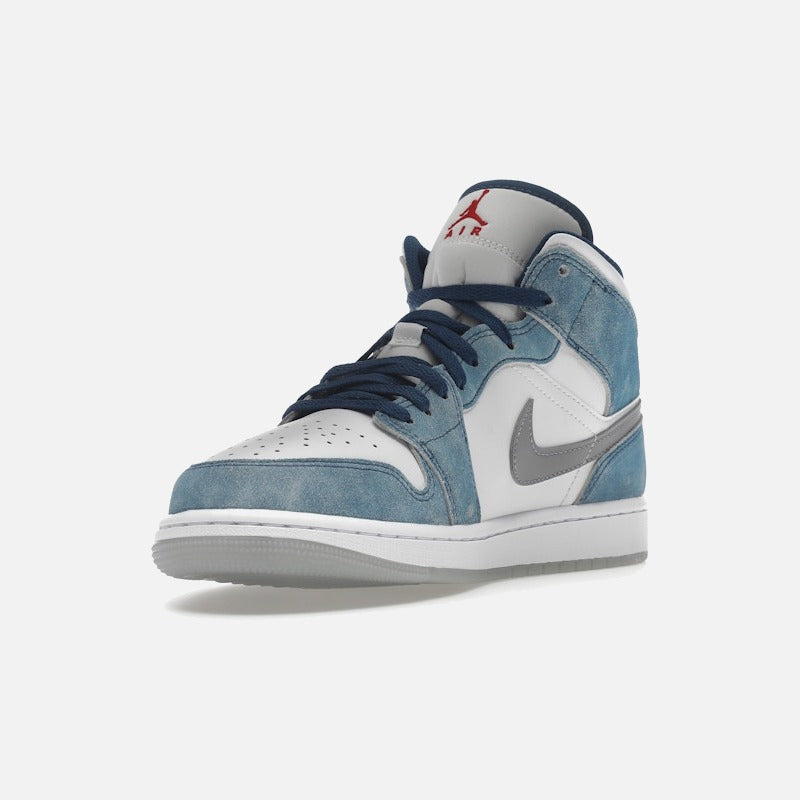 Jordan 1 mid french blue fire red