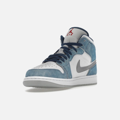 Jordan 1 mid french blue fire red