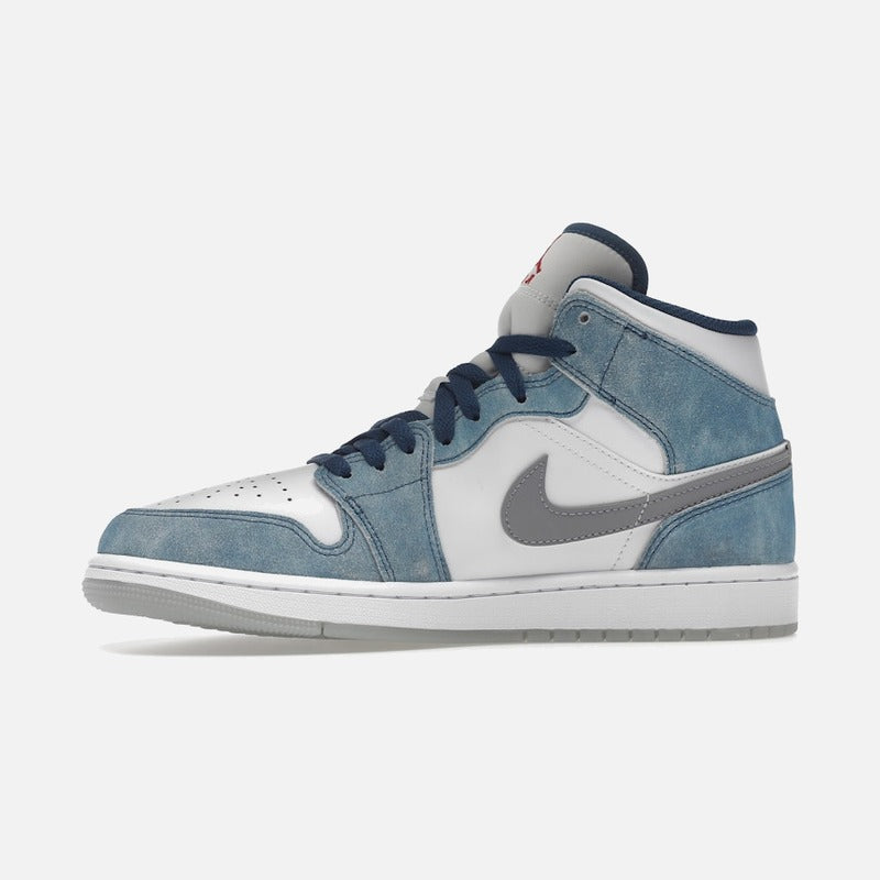 Jordan 1 mid french blue fire red