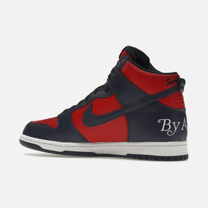 nike sb dunk high supreme by any means navy