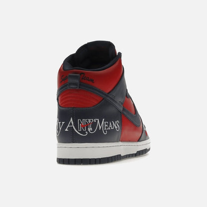 nike sb dunk high supreme by any means navy