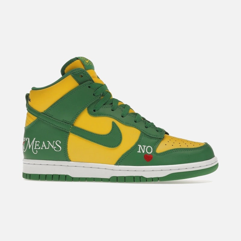 nike sb dunk high supreme by any means brazil
