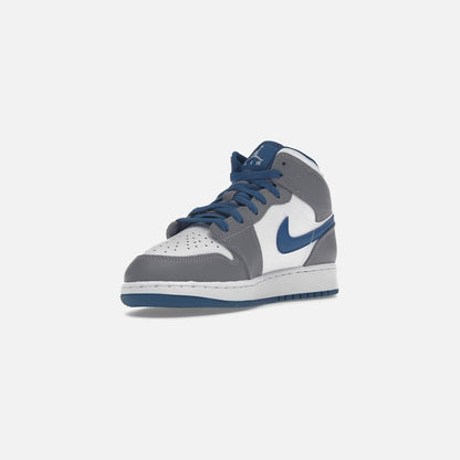 jordan 1 mid true blue cement (gs)