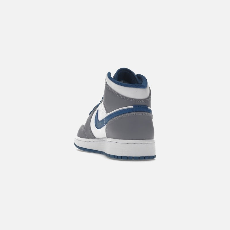 jordan 1 mid true blue cement (gs)