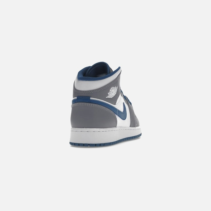 jordan 1 mid true blue cement (gs)