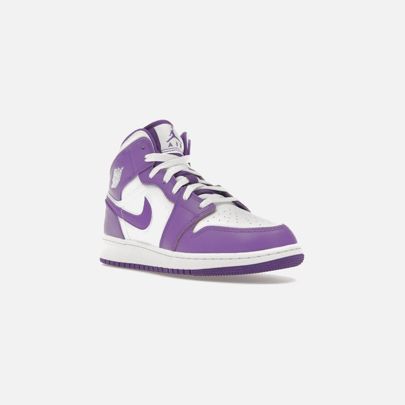 jordan 1 mid purple venom (gs)