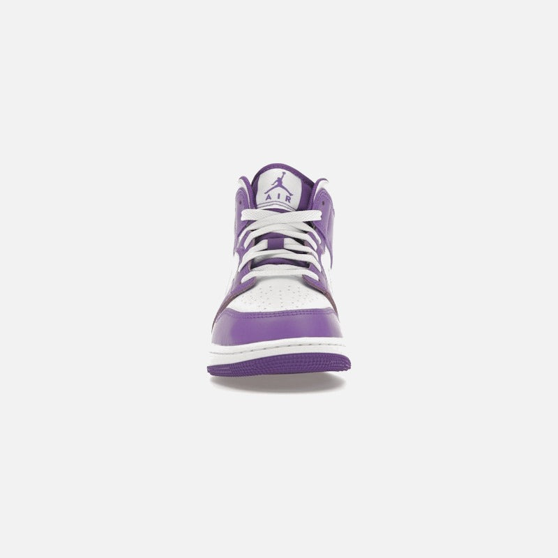 jordan 1 mid purple venom (gs)