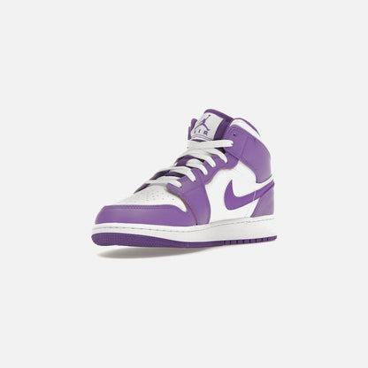 jordan 1 mid purple venom (gs)