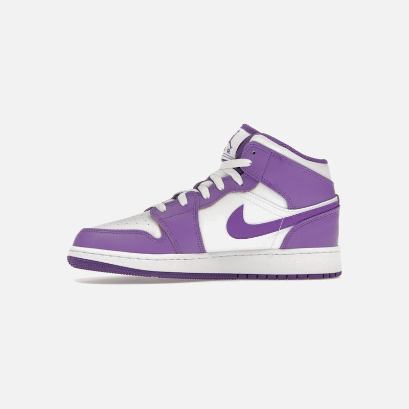 jordan 1 mid purple venom (gs)