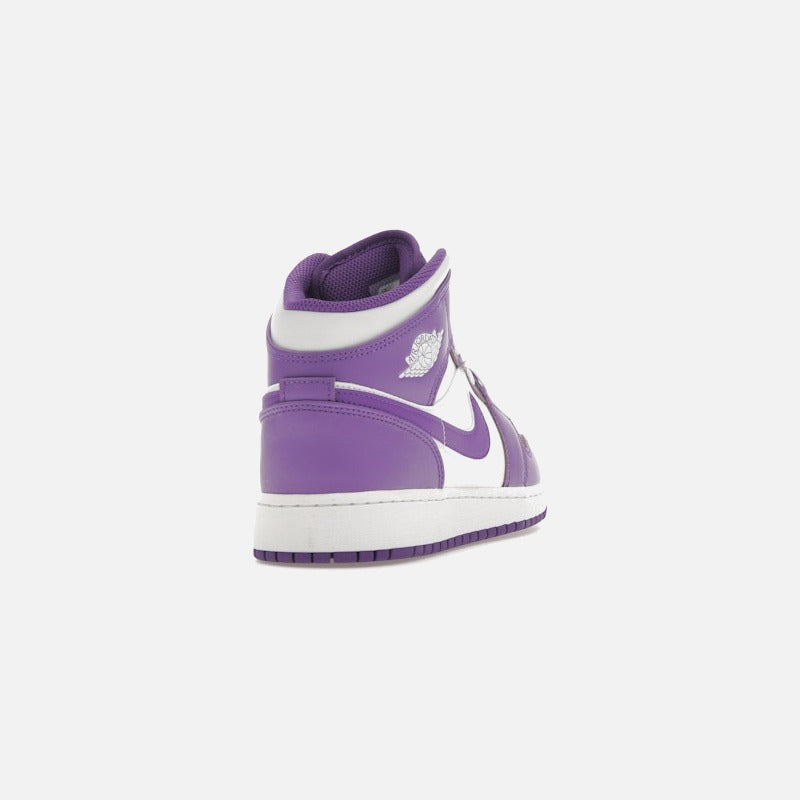 jordan 1 mid purple venom (gs)