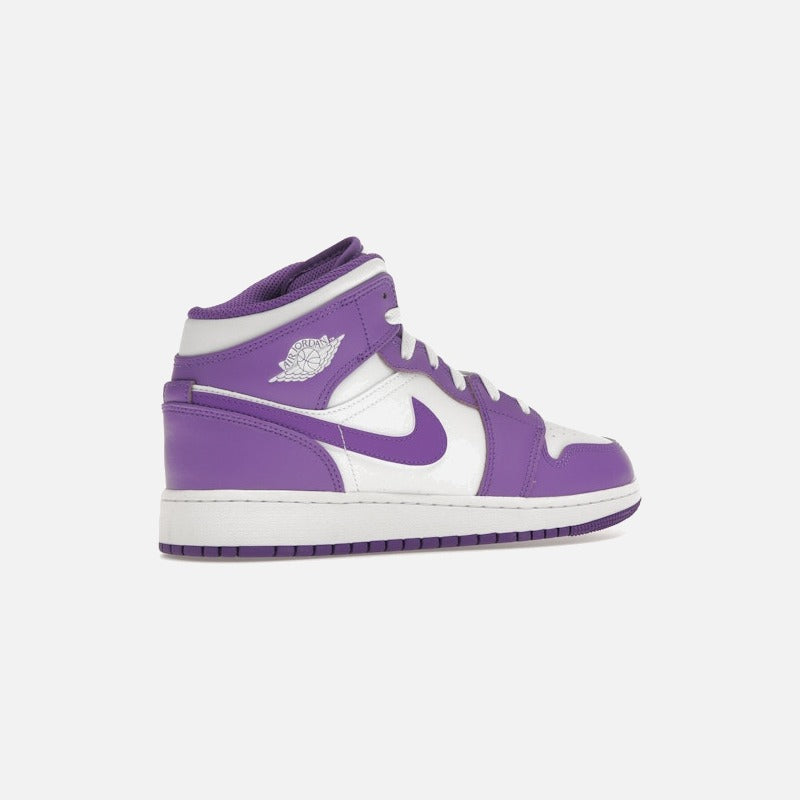 jordan 1 mid purple venom (gs)
