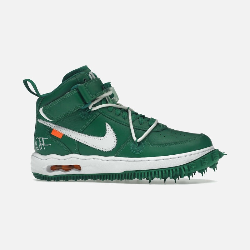 nike air force 1 mid off-white pine green