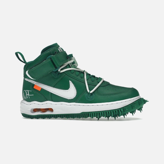 nike air force 1 mid off-white pine green