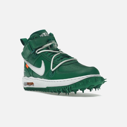nike air force 1 mid off-white pine green