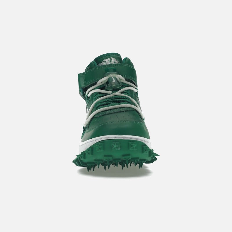 nike air force 1 mid off-white pine green
