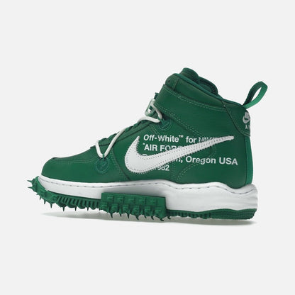 nike air force 1 mid off-white pine green