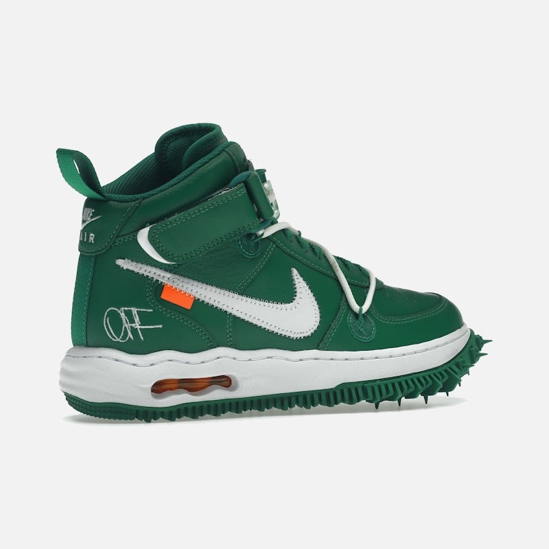 nike air force 1 mid off-white pine green