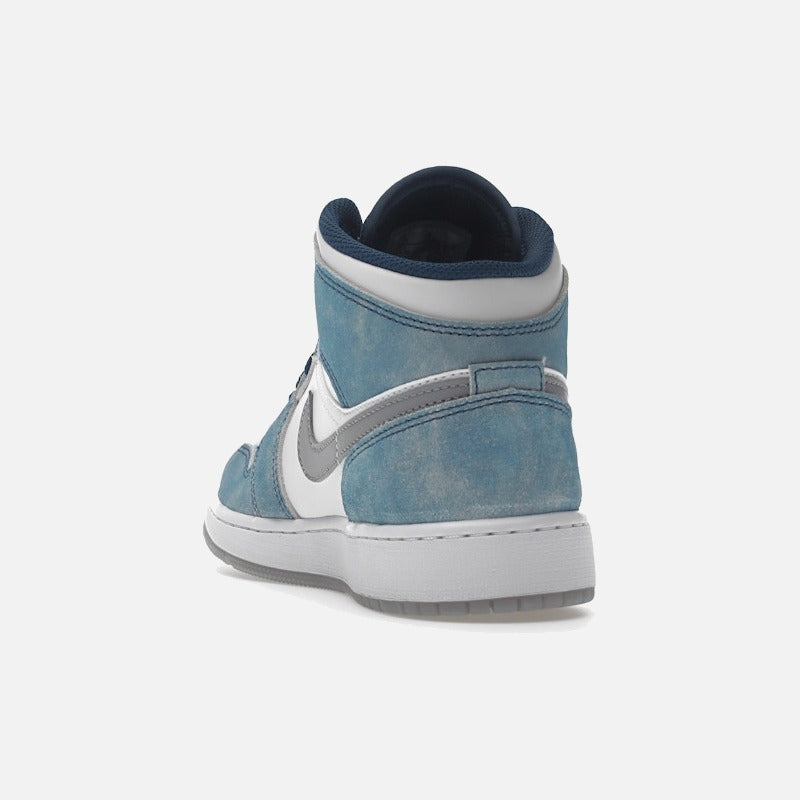 jordan 1 mid se french blue light steel (gs)