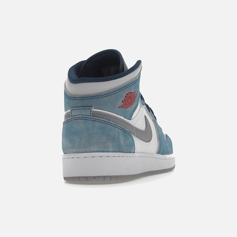 jordan 1 mid se french blue light steel (gs)