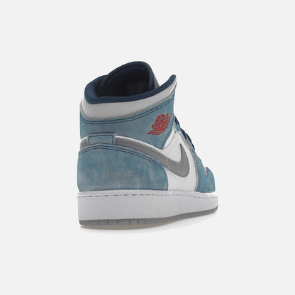 jordan 1 mid se french blue light steel (gs)