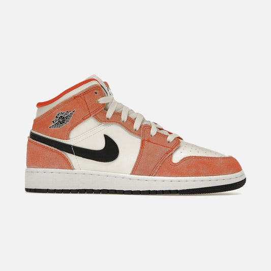 jordan 1 mid se orange suede (gs)