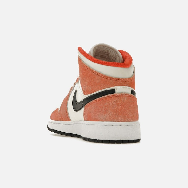 jordan 1 mid se orange suede (gs)