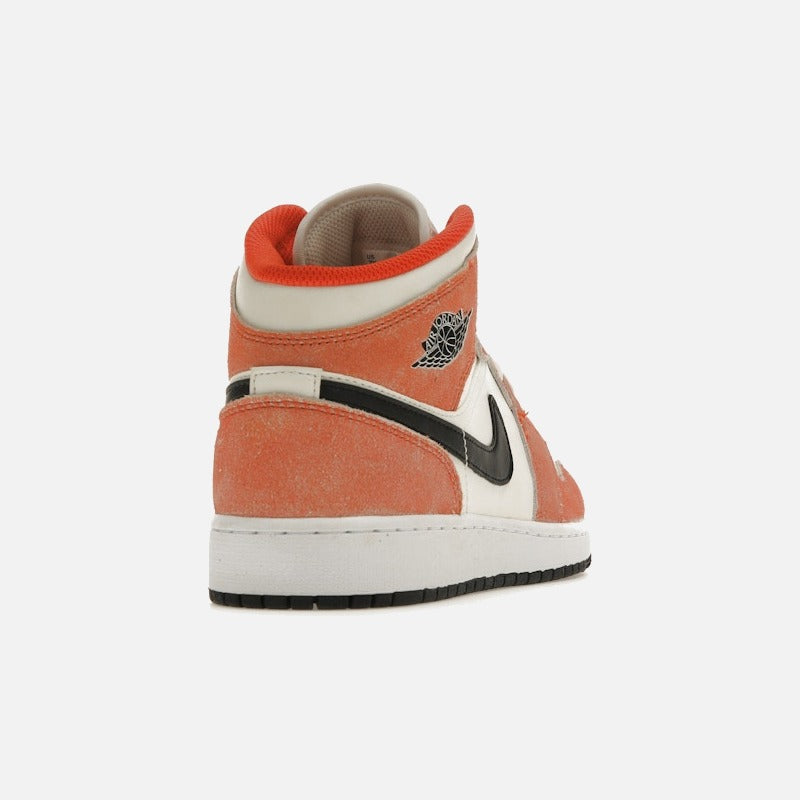 jordan 1 mid se orange suede (gs)