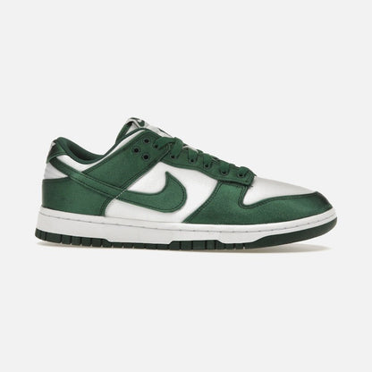 nike dunk low michigan state satin (women's)