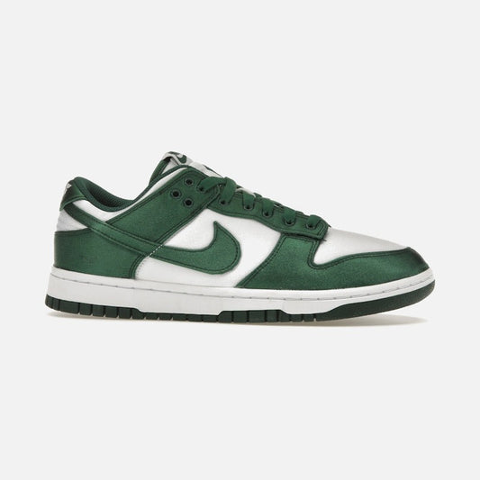 nike dunk low michigan state satin (women's)