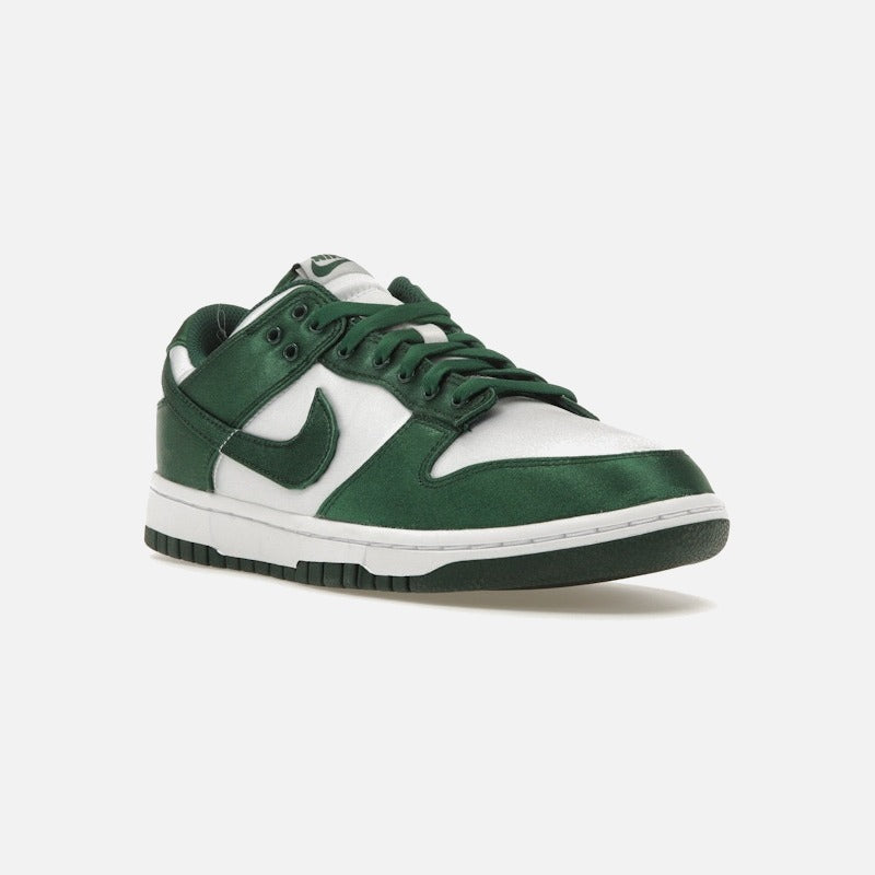 nike dunk low michigan state satin (women's)